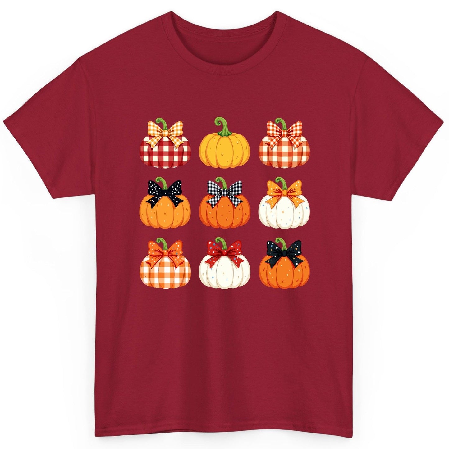 Decorative Fall Pumpkins fall pumpkins T-Shirt Cardinal Red product mockup