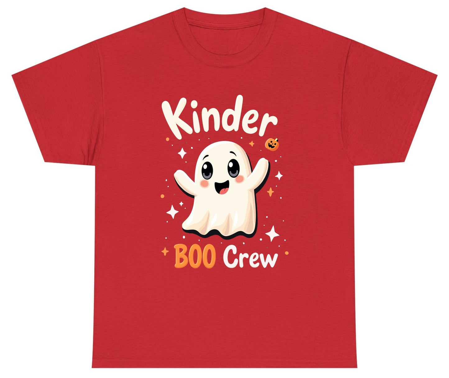 Kinder Boo Crew cute ghost Youth T-Shirt Red product mockup