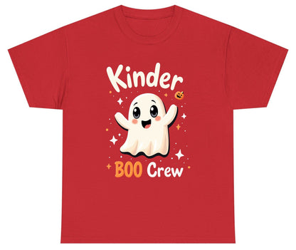 Kinder Boo Crew cute ghost Youth T-Shirt Red product mockup