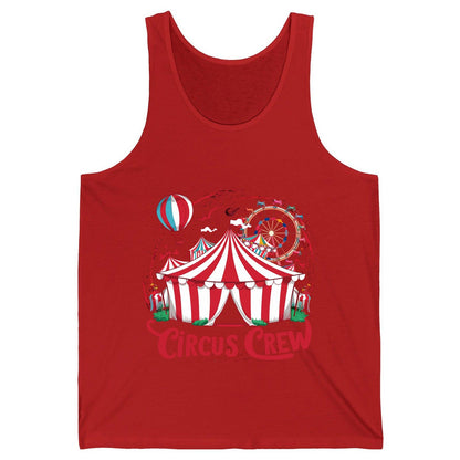 Circus Crew circus Tank Top Red product mockup