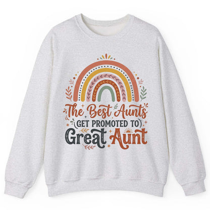 The Best Aunts GET Promoted TO Great Aunt Sweatshirt - product mockup - Ash