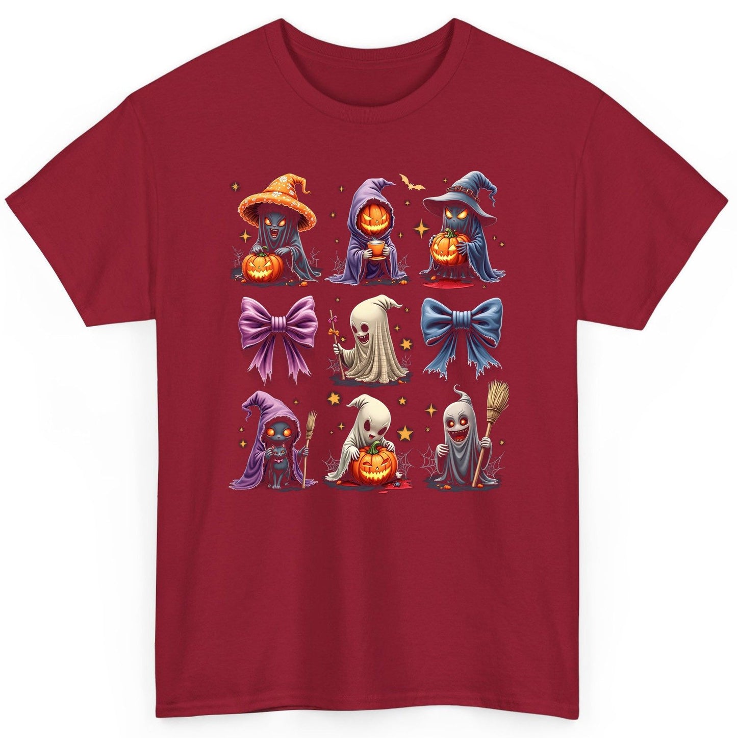 Spooky Cute Halloween Characters Halloween characters T-Shirt Cardinal Red product mockup