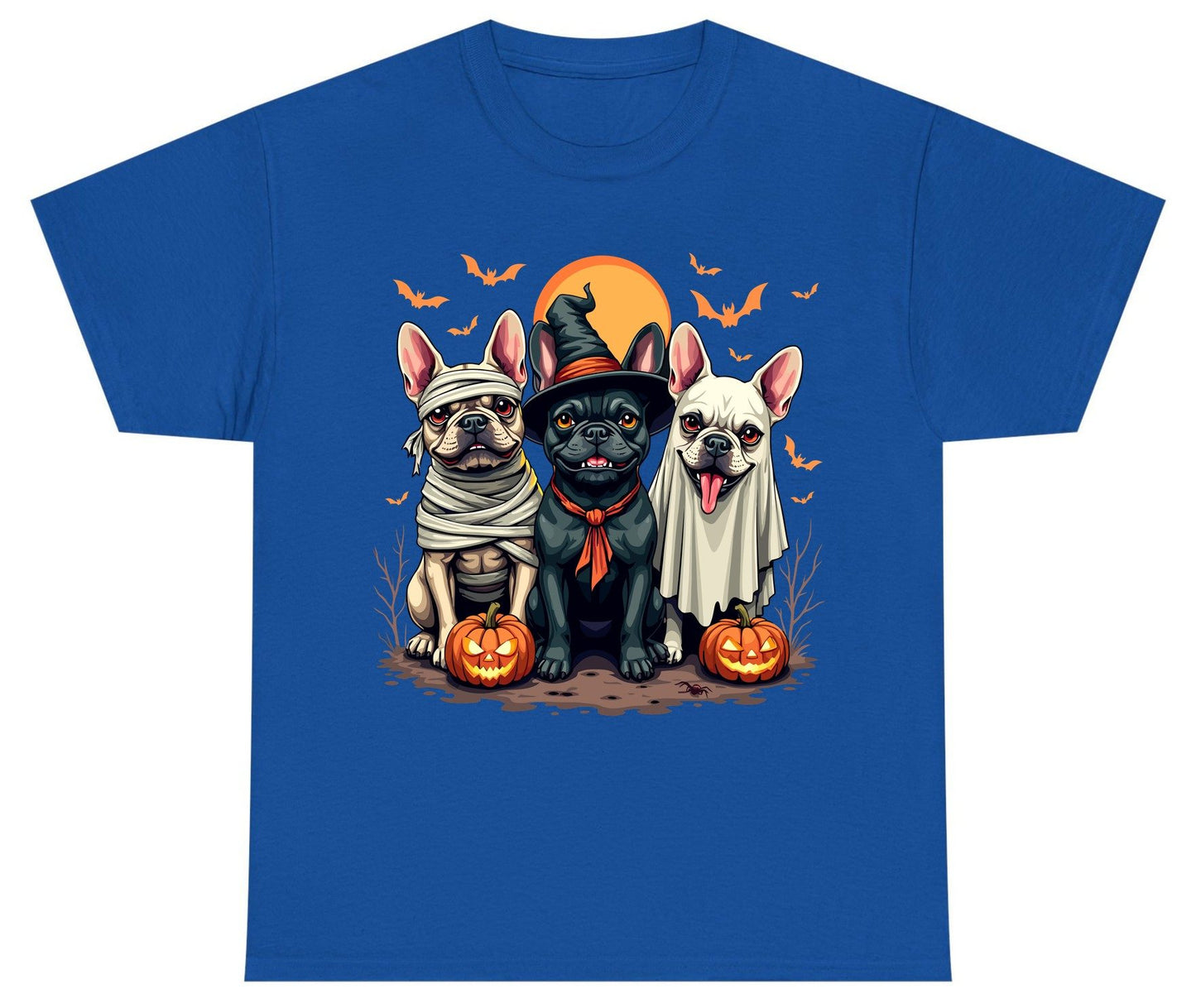 Halloween French Bulldogs Costumes french bulldogs Youth T-Shirt Royal product mockup