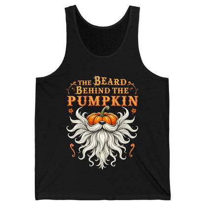 The Beard Behind the Pumpkin bearded dad Tank Top Black product mockup