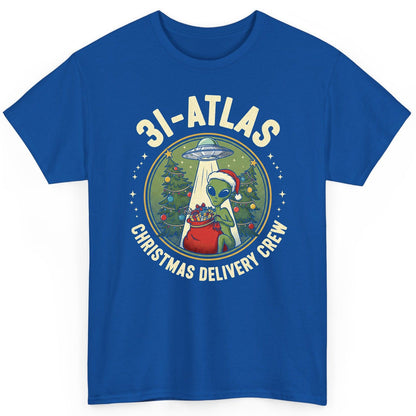 31-Atlas Christmas Delivery Crew alien Christmas T-Shirt Royal product mockup
