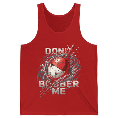 Don't Bobber Me fishing Tank Top Red product mockup