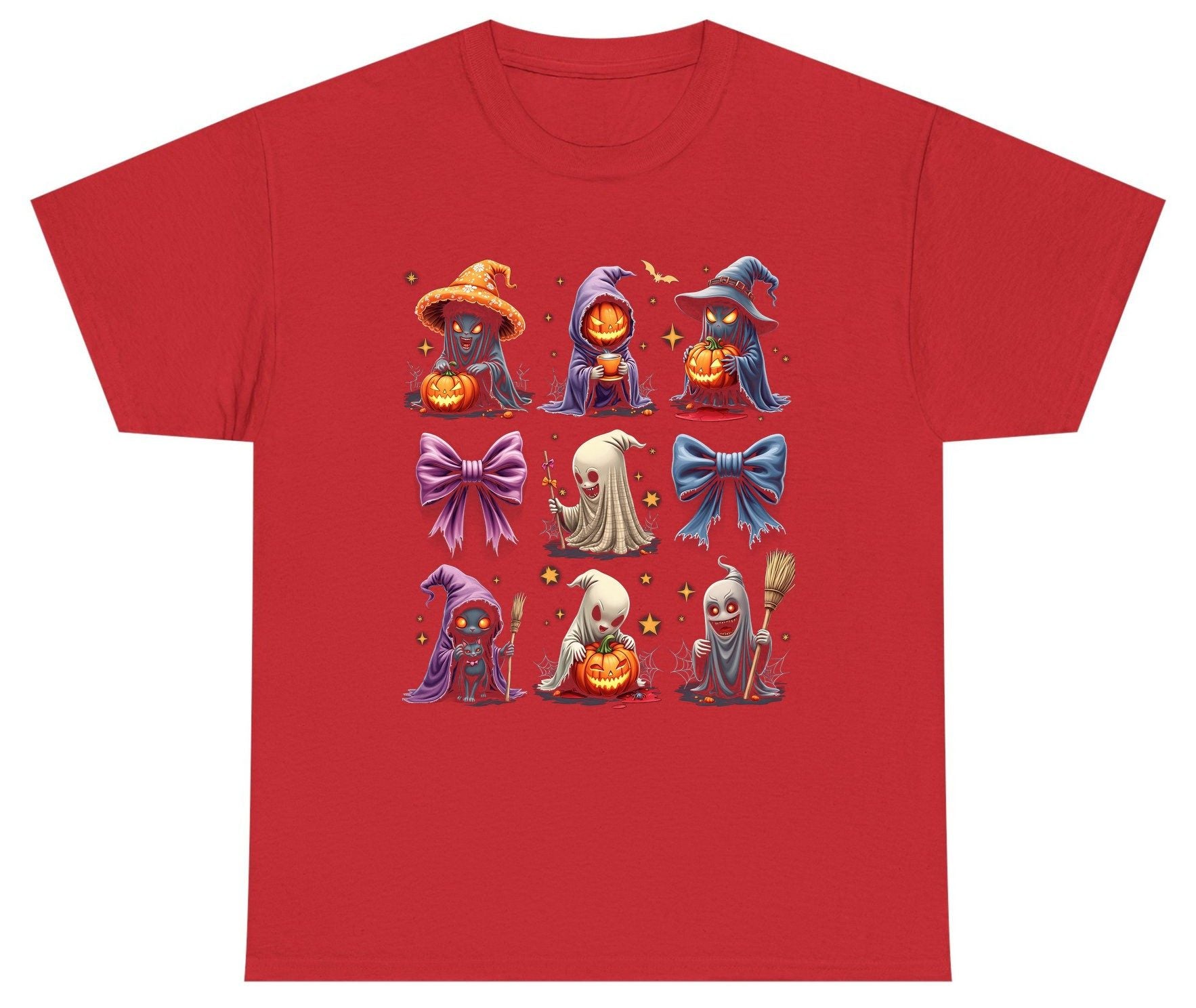 Spooky Cute Halloween Characters Halloween characters Youth T-Shirt Red product mockup