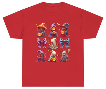 Spooky Cute Halloween Characters Halloween characters Youth T-Shirt Red product mockup