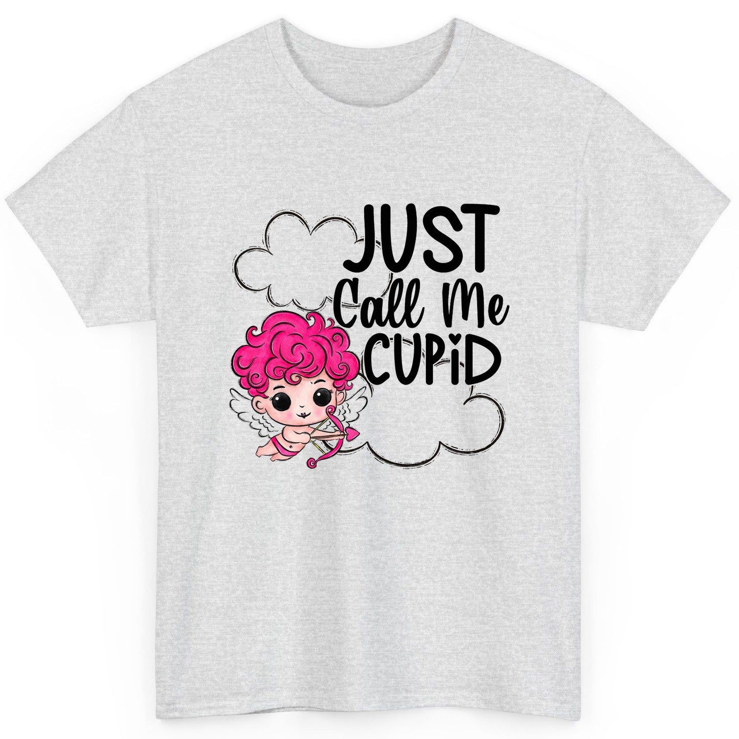 Just Call Me Cupid cupid T-Shirt Ash product mockup