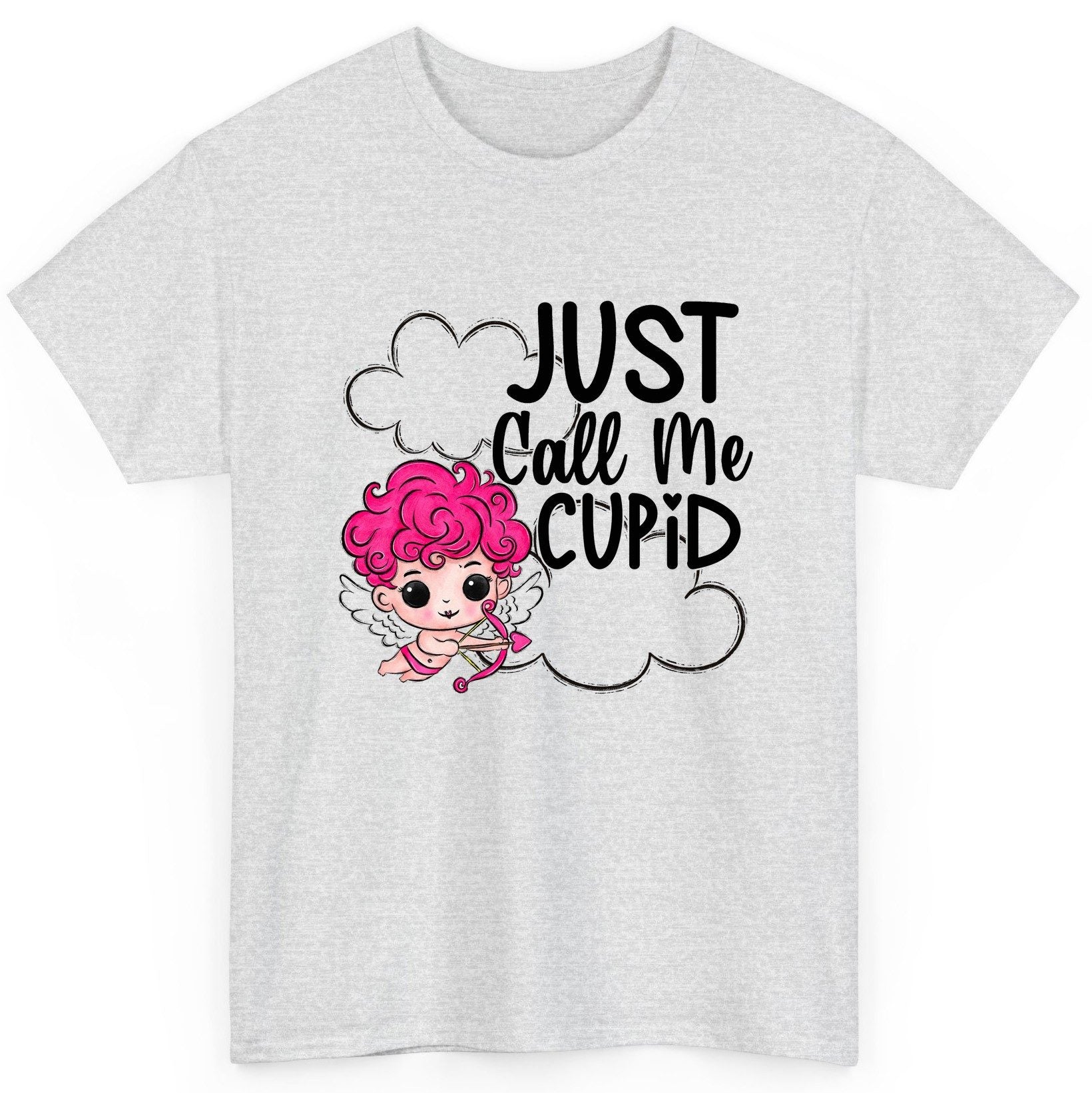 Just Call Me Cupid cupid T-Shirt Ash product mockup