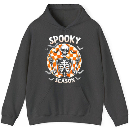 Spooky Season Halloween skeleton Hoodie Dark Heather product mockup