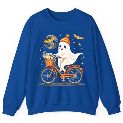 Cute Ghost on Bicycle cute ghost Sweatshirt Royal product mockup