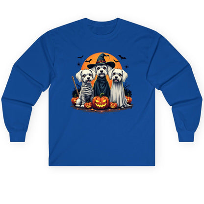Halloween Dogs Costumes Halloween dogs Long Sleeve Tee Royal product mockup