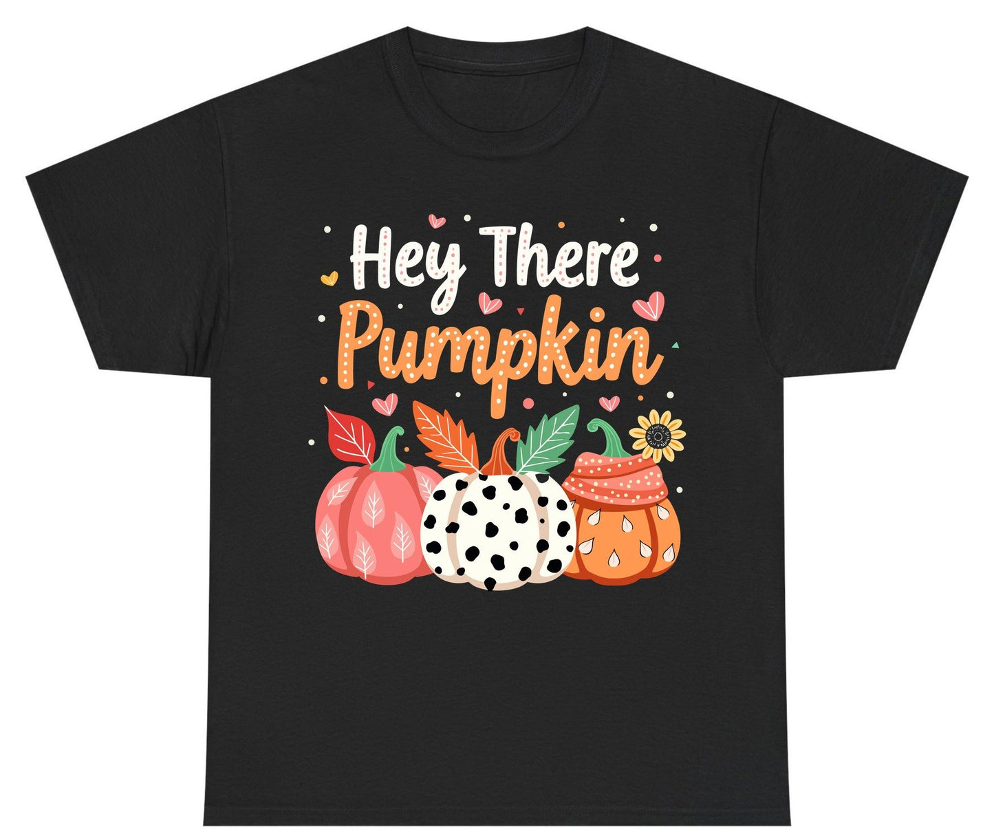 Hey There Pumpkin fall pumpkins Youth T-Shirt Black product mockup