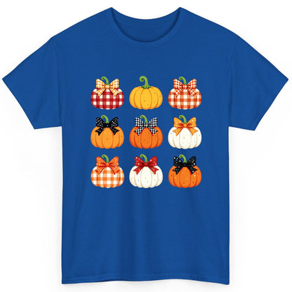 Decorative Fall Pumpkins fall pumpkins T-Shirt Royal product mockup