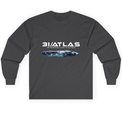 31 Atlas Interstellar Visitor sci-fi spaceship Long Sleeve Tee Dark Heather product mockup