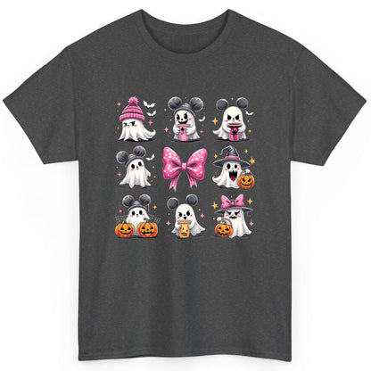 Cute Pink Halloween Ghosts Halloween ghosts T-Shirt Dark Heather product mockup