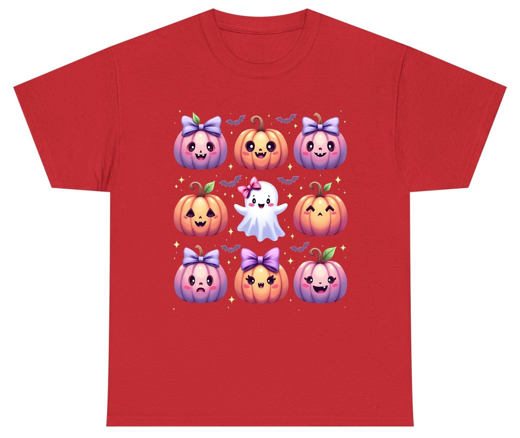Kawaii Halloween Pumpkins kawaii Halloween Youth T-Shirt Red product mockup