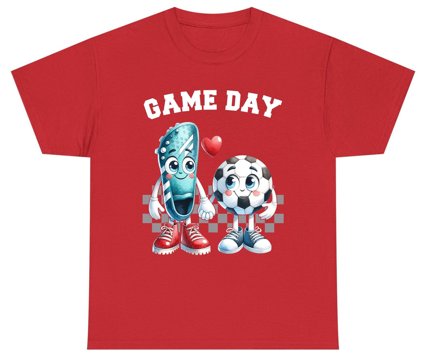 Game Day soccer Youth T-Shirt Red product mockup
