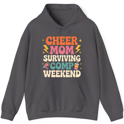 Cheer Mom Surviving Comp Weekend cheer mom Hoodie Charcoal product mockup