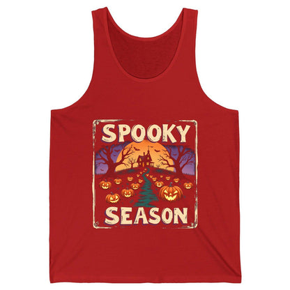 Spooky Season Halloween Tank Top Red product mockup