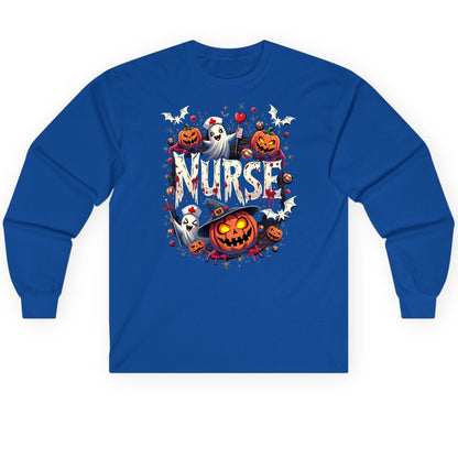 Nurse Halloween nurse Long Sleeve Tee Royal product mockup