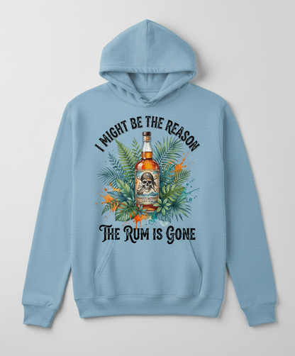 I Might Be The Reason The Rum Is Gone Pirate Design Hoodie - Light Blue
