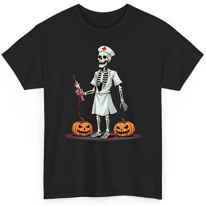 Spooky Skeleton Nurse Halloween skeleton nurse T-Shirt Black product mockup