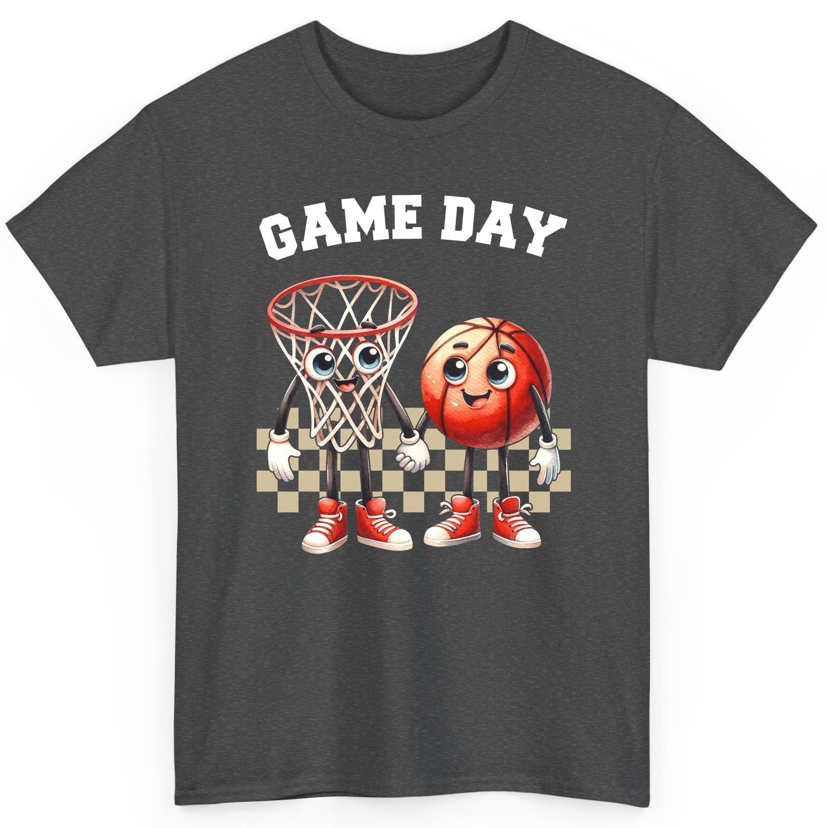 Game Day basketball T-Shirt Dark Heather product mockup
