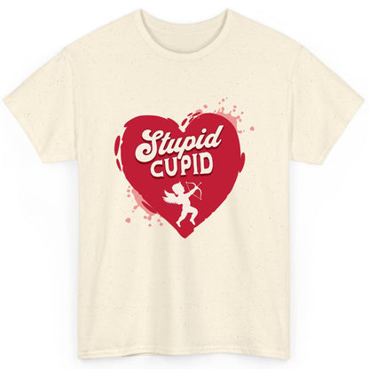 Stupid Cupid anti-Valentine's Day T-Shirt Natural product mockup