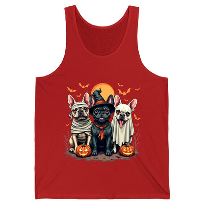 Halloween French Bulldogs Costumes french bulldogs Tank Top Red product mockup