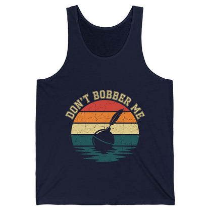 Don't Bobber Me fishing Tank Top Navy product mockup