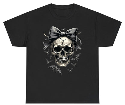 Gothic Skull with Bow gothic skull Youth T-Shirt Black product mockup