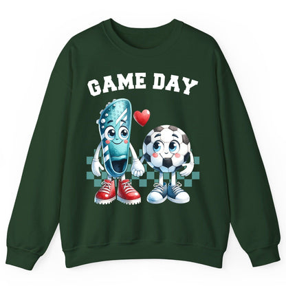 Game Day soccer Sweatshirt Forest Green product mockup