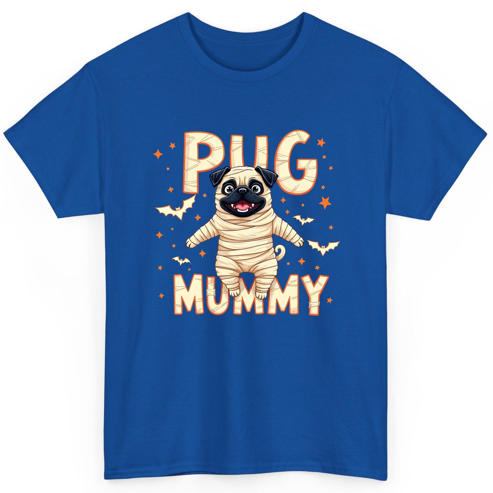 Pug Mummy pug T-Shirt Royal product mockup