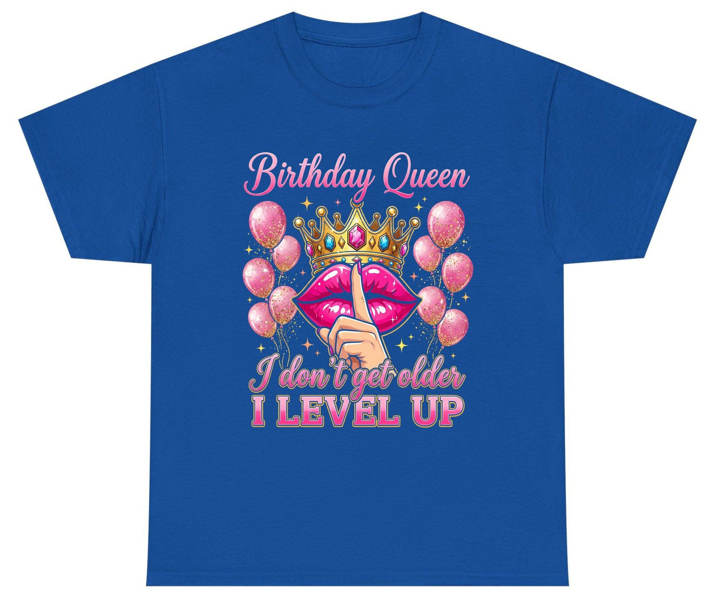 Birthday Queen I Don't Get Older I Level Up birthday queen Youth T-Shirt Royal product mockup