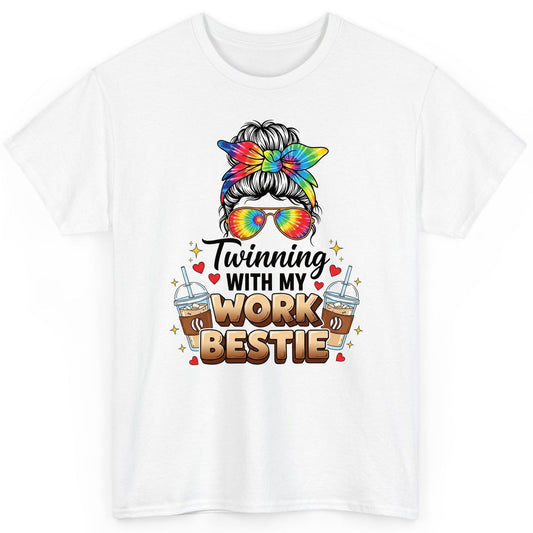 Twinning with My Work Bestie work bestie T-Shirt White product mockup