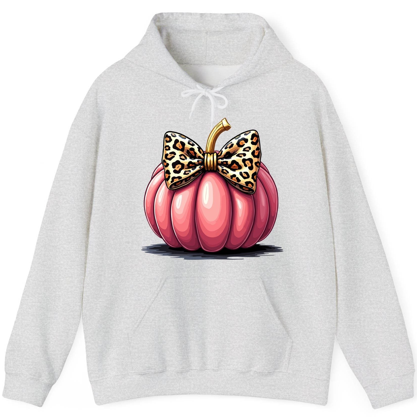 Pink Leopard Pumpkin pink pumpkin Hoodie Ash product mockup