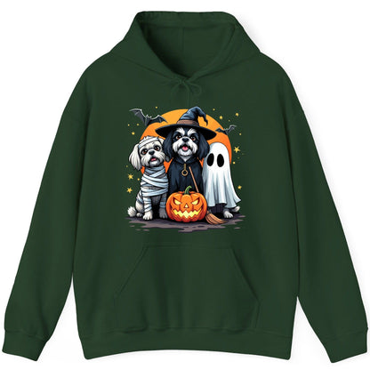 Halloween Dogs Costumes Halloween dogs Hoodie Forest Green product mockup