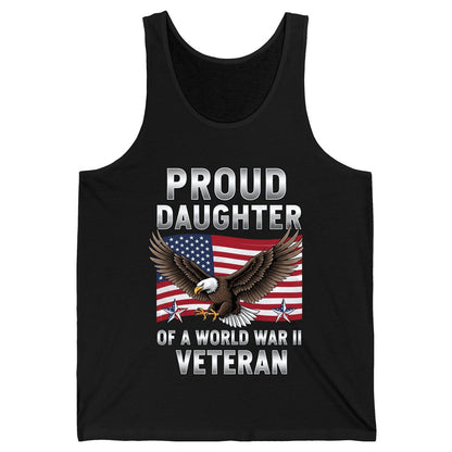 Proud Daughter of a World War Ii Veteran wwii veteran family Tank Top Black product mockup