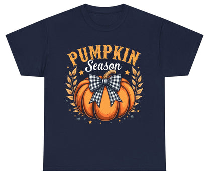 Pumpkin Season fall Youth T-Shirt Navy product mockup