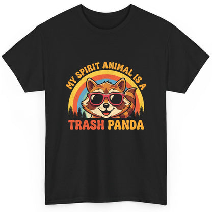 My Spirit Animal Is a Trash Panda raccoon T-Shirt Black product mockup