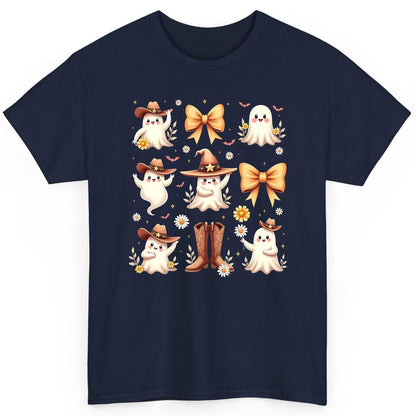 Boo Haw Cute Ghost cute ghost T-Shirt Navy product mockup