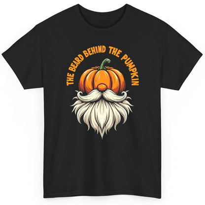 The Beard Behind the Pumpkin Halloween gnome T-Shirt Black product mockup
