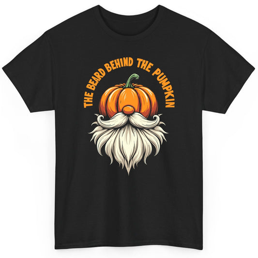 The Beard Behind the Pumpkin Halloween gnome T-Shirt Black product mockup