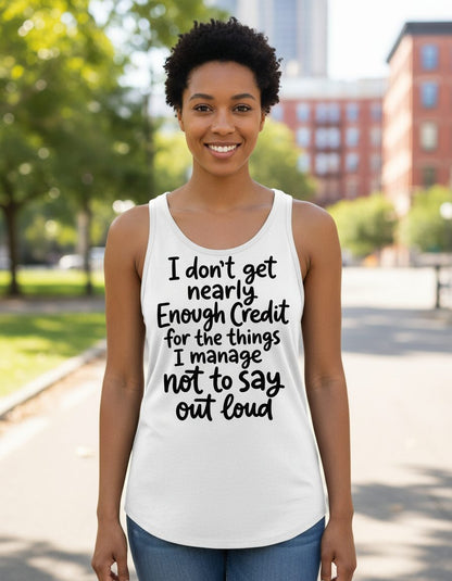 Abstract Scattered Seeds Pattern abstract pattern Tank Top White lifestyle mockup