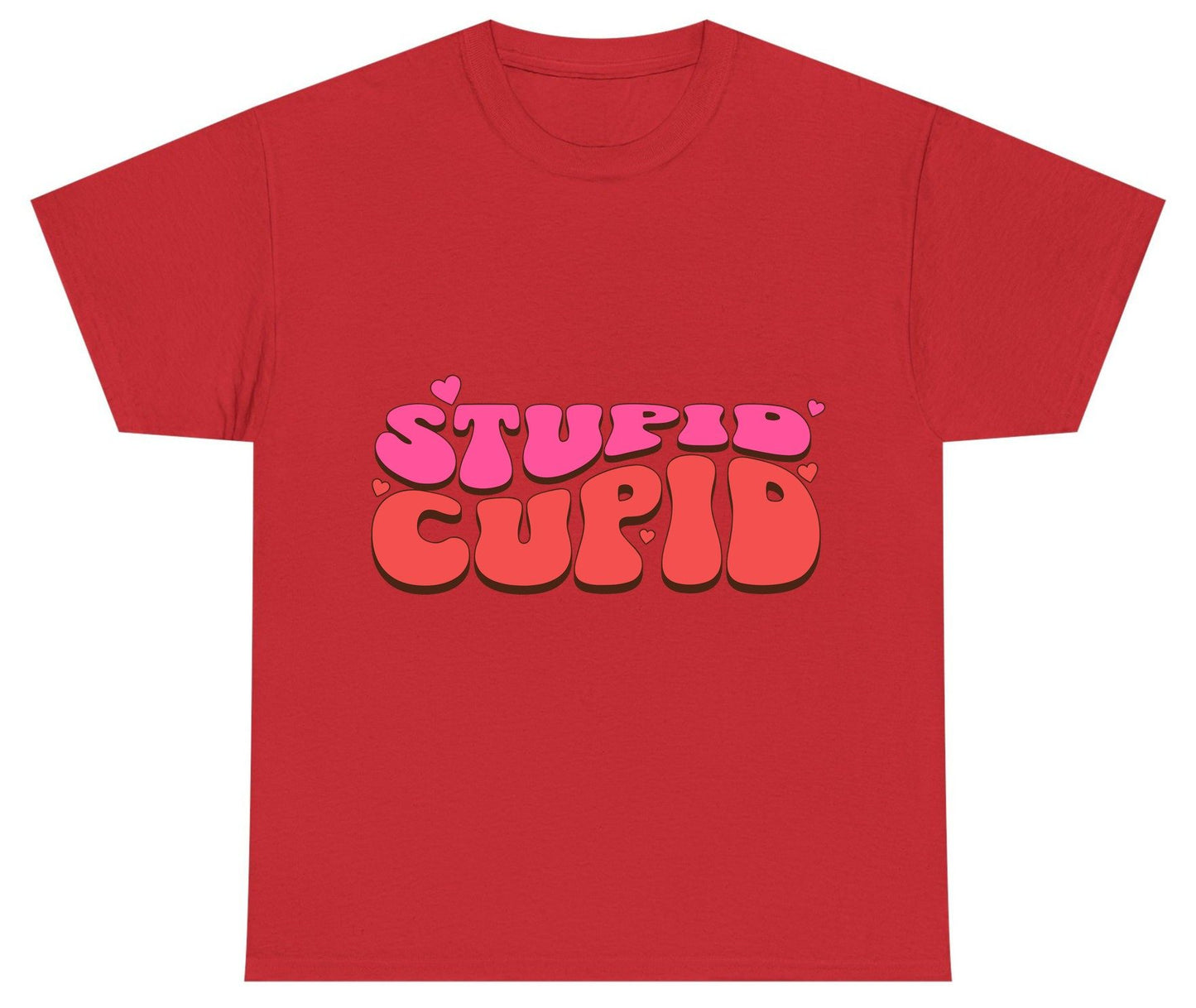 Stupid Cupid anti-Valentine's Day Youth T-Shirt Red product mockup