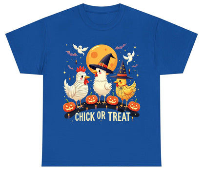 Chick or Treat Halloween chickens Youth T-Shirt Royal product mockup