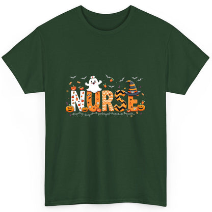 Nurse Halloween T-Shirt Forest Green product mockup
