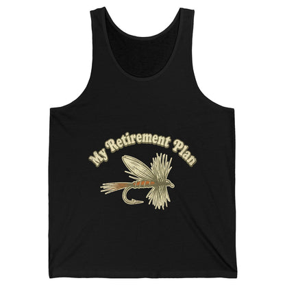 My Retirement Plan fly fishing Tank Top Black product mockup
